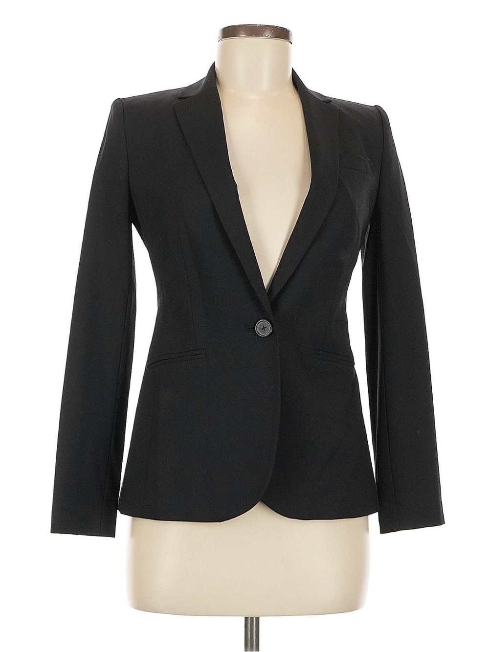 J.Crew 1035 Bi-Stretch Black Wool Blazer